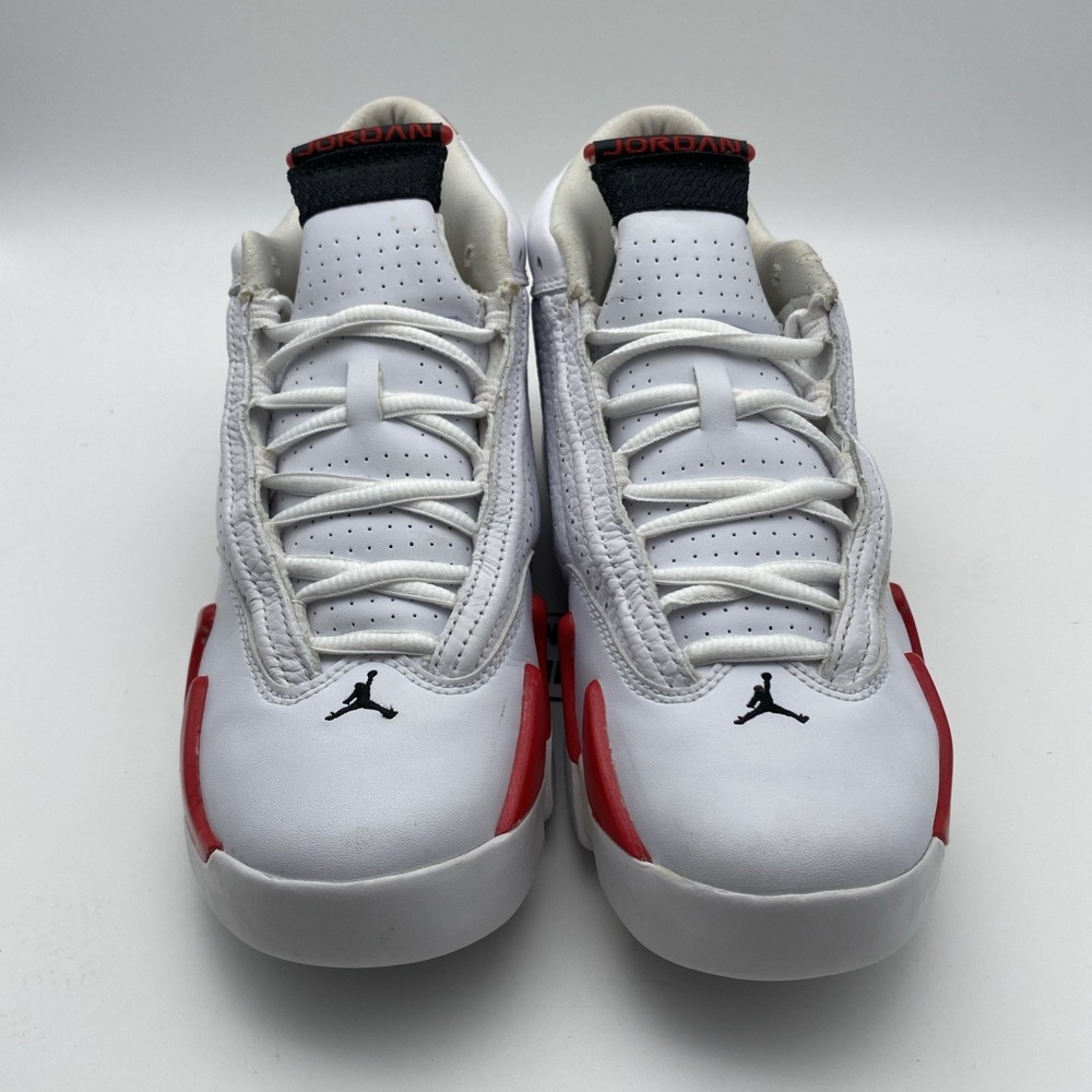 Size 7y (GS) - Jordan 14 Retro 2019 Mid Candy Cane (487524-100) - Picture 5 of 8